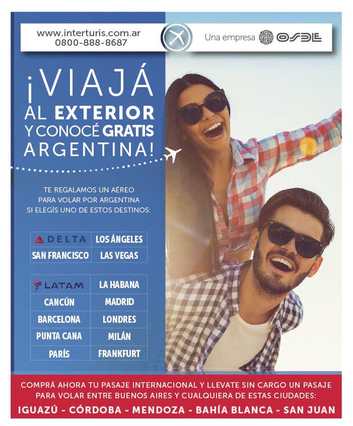 Viajá gratis por Argentina con Interturis