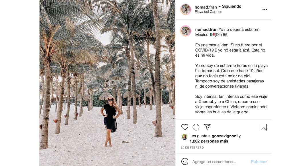 mujeres viajeras en instagram