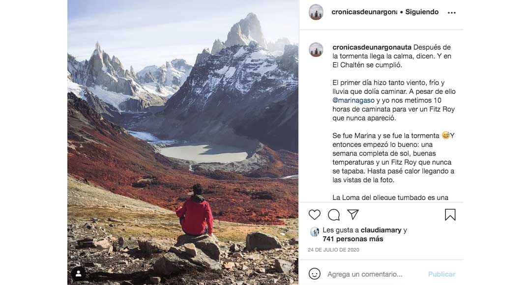 mujeres viajeras en Instagram