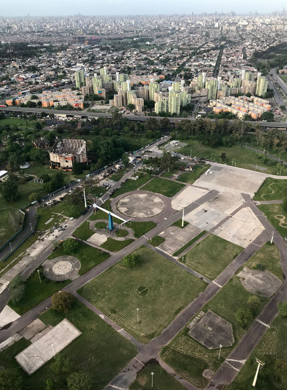 Vista hacia el centro de la ciudad