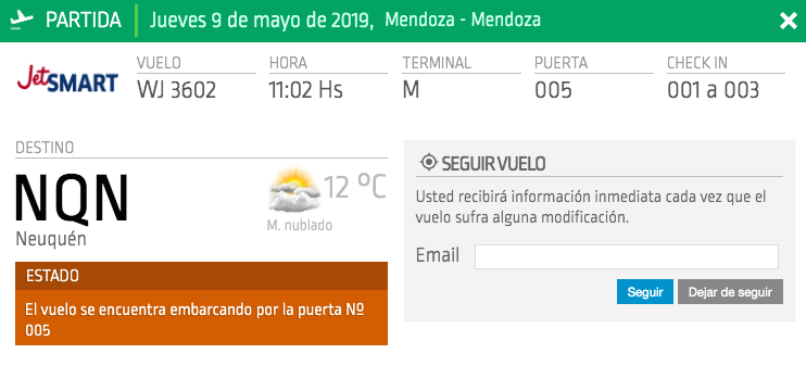 ruta Neuquén – Mendoza