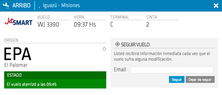 JetSmart Vuelo EPA - IGU