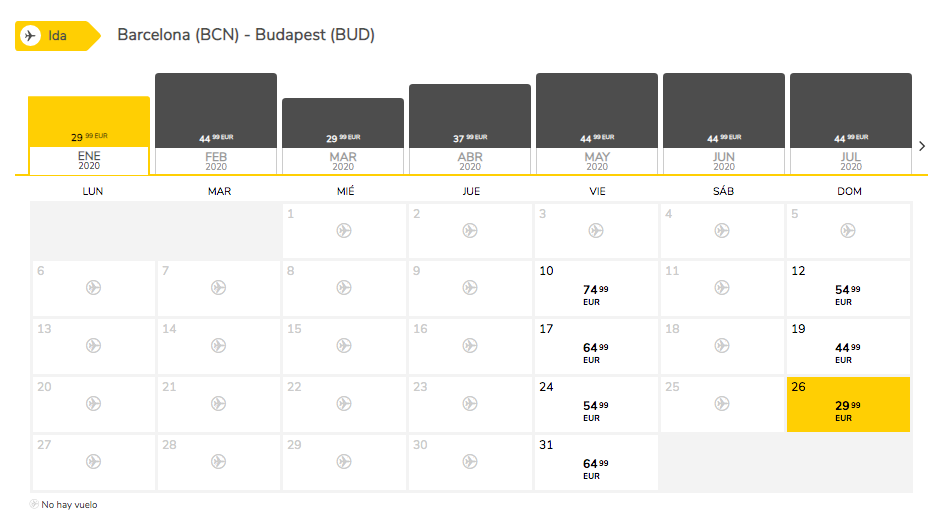 Vuelos Low Cost Europa Vueling