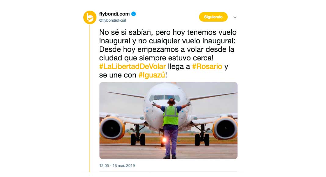 Rutas Flybondi