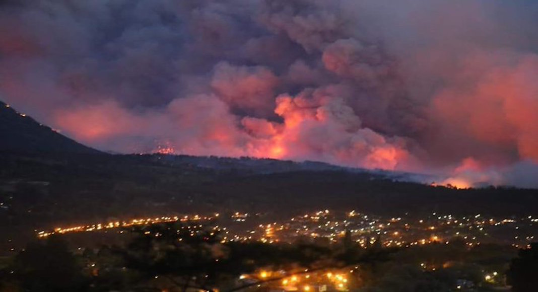 Incendio en la Comarca Andina