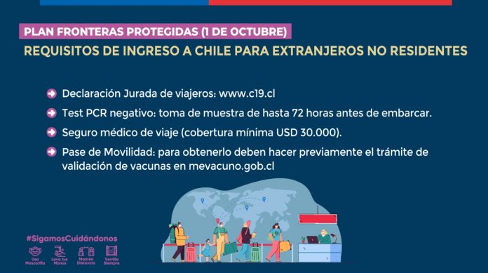 Medidas para viajar a Chile