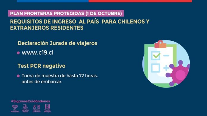 Medidas para viajar a Chile