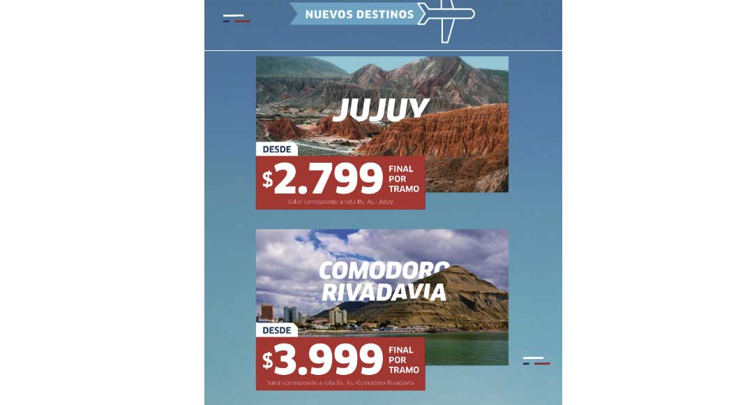 nuevos destinos de Jetsmart